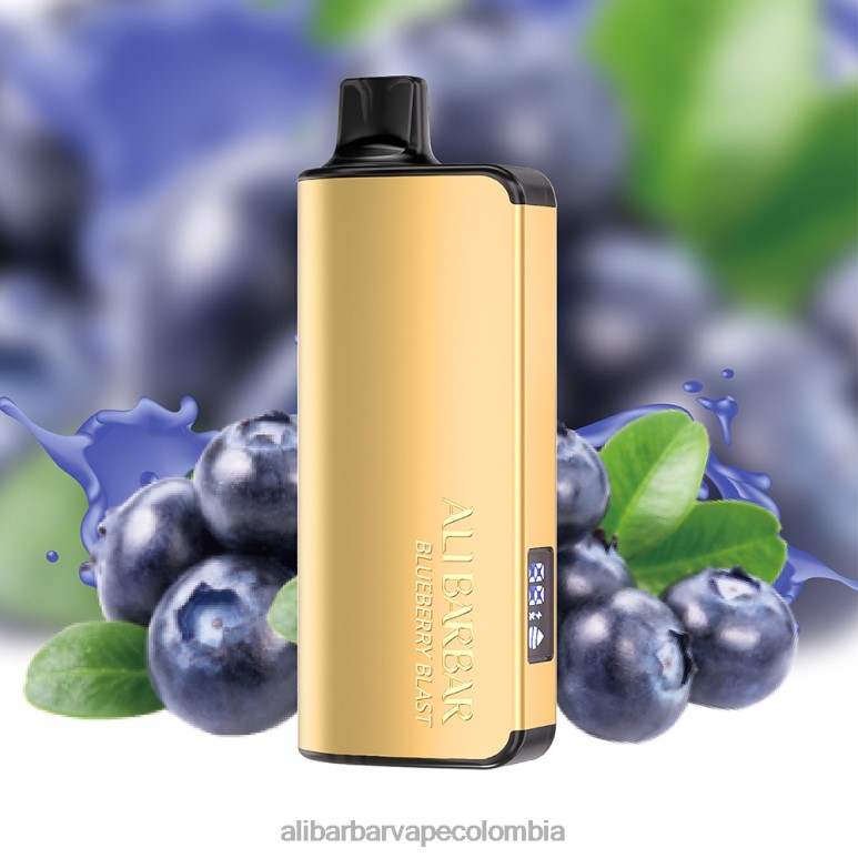 Alibarbar Vape Colombia - Alibarbar Ingot 9000 vaporizadores desechables H0P0F15 explosión de arándanos