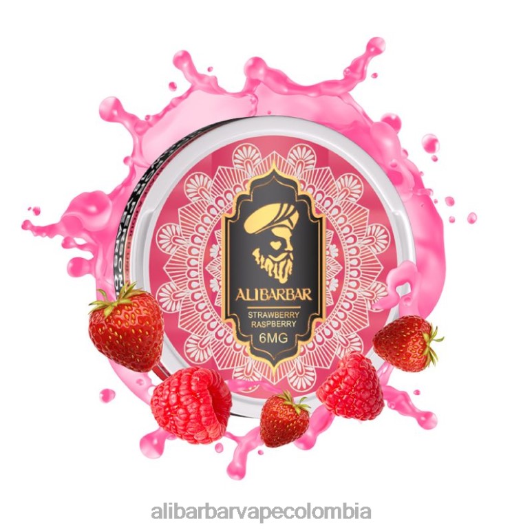 Alibarbar Vape Colombia - Alibarbar bolsas de nicotina H0P0F92 frambuesa fresa