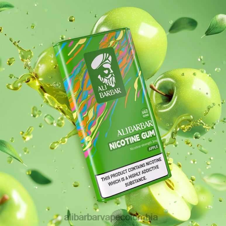 Alibarbar Nicotine Vape - Alibarbar chicle de nicotina H0P0F98 manzana