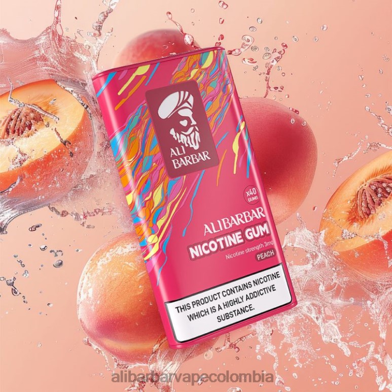 Alibarbar Vape Review - Alibarbar chicle de nicotina H0P0F102 durazno